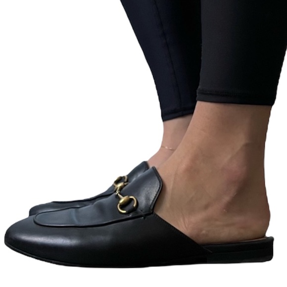 Gucci Shoes - Gucci Princetown Mules Black Leather